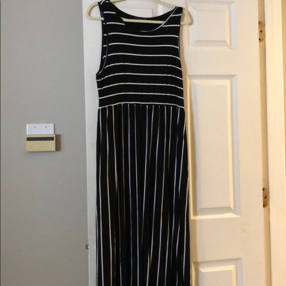 Striped maxi dress